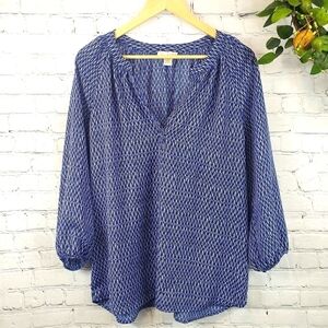 KENAR Boho 3/4 Sleeve Blouse/Boho Top Size L